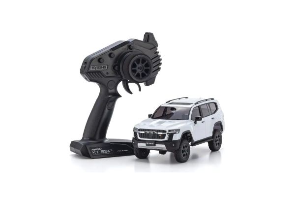 Kyosho 32538PW Mini-Z 4x4 Toyota Land Cruiser 300 GR Sport MX-01 Readyset, Precious White Pearl