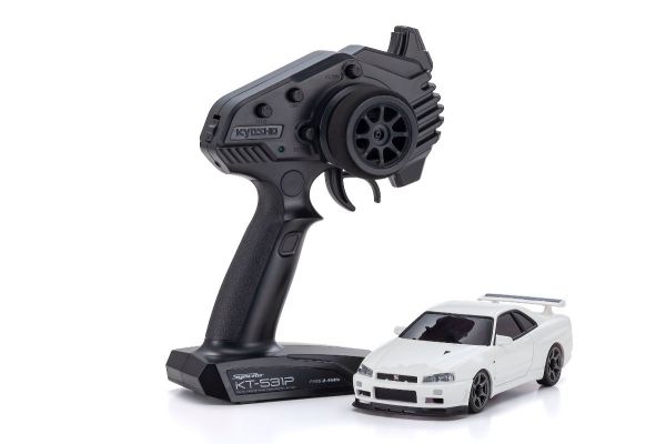Kyosho 32629W Mini-Z MA-020 AWD Readyset Nissan Skyline GT-R V.spec II Nur (R34) White