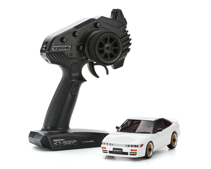 Kyosho 32660W MA-020 AWD Mini-Z ReadySet with Nissan Sileighty White Body