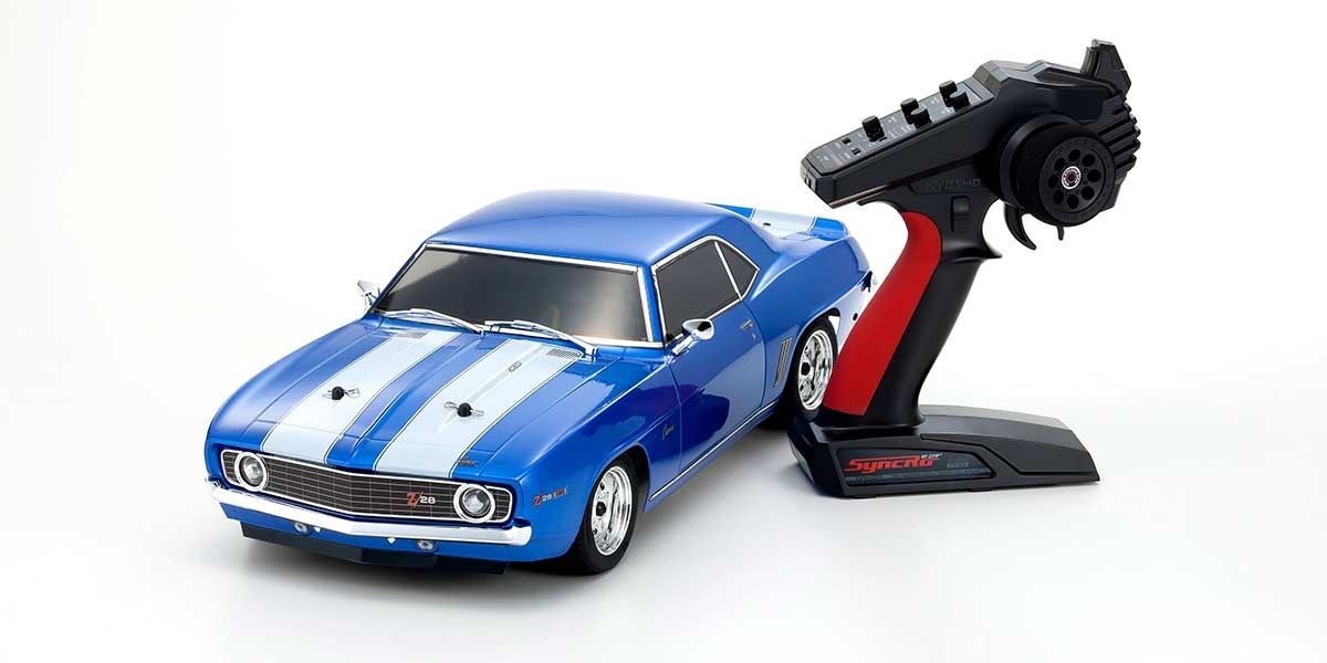 Kyosho 34418T1C 1/10 RTR 4WD FAZER 1969 Chevy Camaro Z28 Le Mans Blue
