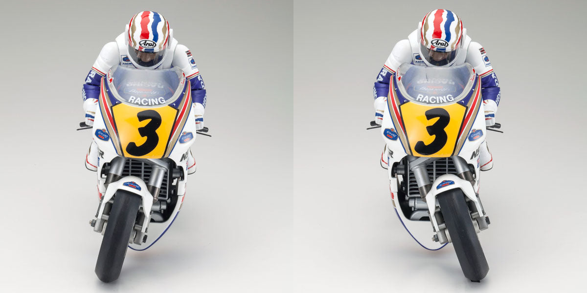Kyosho 34932B 1/8 EP Honda NSR500 1991 Motorcycle Kit with Hanging on Racer