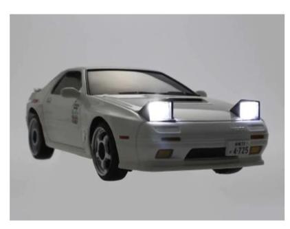 Kyosho 66602L First Mini-Z Initial D Mazda RX-7 FC3S - White