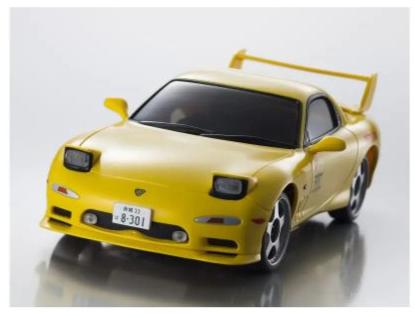 Kyosho 66603L First Mini-Z Initial D Mazda RX-7 FD3S - Yellow