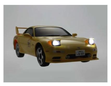 Kyosho 66603L First Mini-Z Initial D Mazda RX-7 FD3S - Yellow