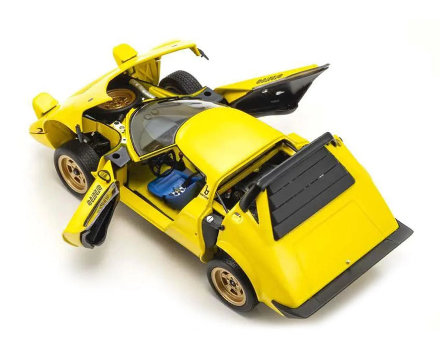 Kyosho Diecast KS08130Y 1/18 Scale Lancia Stratos HF, Yellow