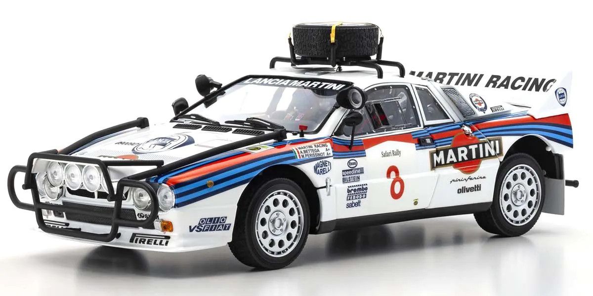 Kyosho Diecast KS08306J 1/18 Scale Lancia Rally 037 1985 Safari #8
