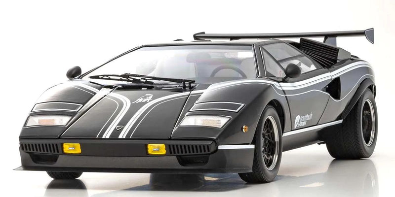Kyosho Diecast KS08617BK 1/12 Scale Lamborghini Countach LP500R, Black