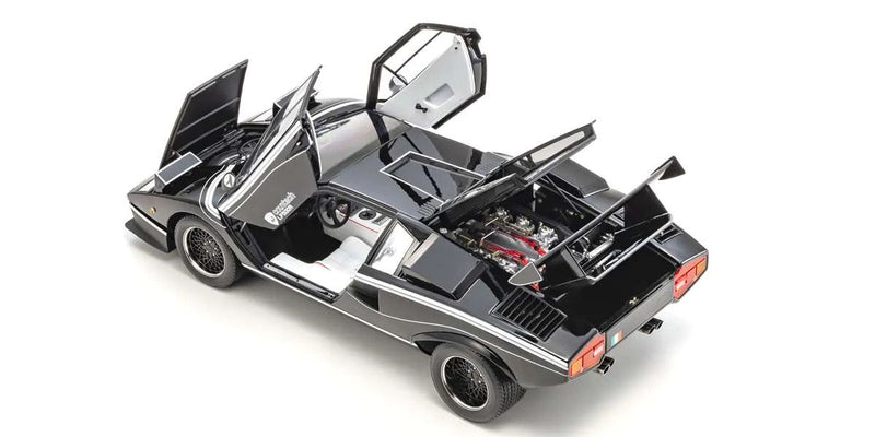 Kyosho Diecast KS08617BK 1/12 Scale Lamborghini Countach LP500R, Black