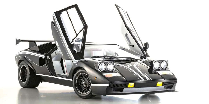 Kyosho Diecast KS08617BK 1/12 Scale Lamborghini Countach LP500R, Black