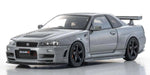 Kyosho Diecast KSR43106GR 1/43 Scale Nissan Skyline GT-R R34 NISMO Grand Touring  (Gray)