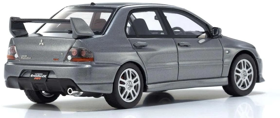Kyosho Diecast KSR43111GR 1/43 Scale Mitsubishi Lancer Evolution IX MR, Gray