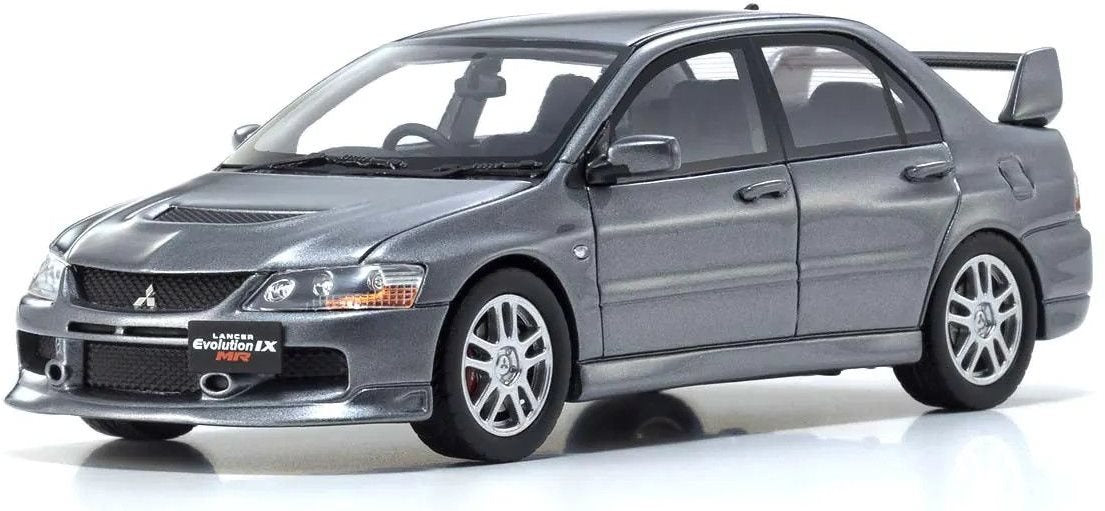 Kyosho Diecast KSR43111GR 1/43 Scale Mitsubishi Lancer Evolution IX MR, Gray