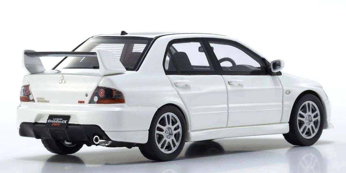 Kyosho Diecast KSR43111W 1/43 Scale Mitsubishi Lancer Evolution IX MR, White