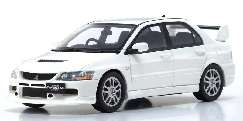 Kyosho Diecast KSR43111W 1/43 Scale Mitsubishi Lancer Evolution IX MR, White