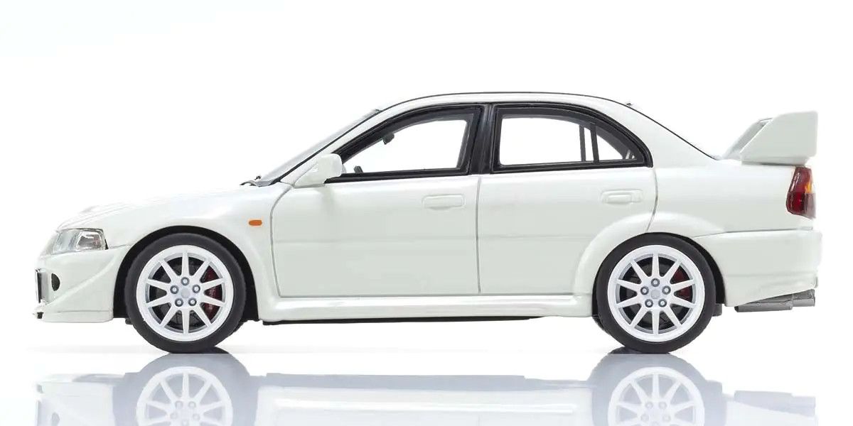 Kyosho Diecast KSR43116W 1/43 Mitsubishi Lancer Evolution VI (White)