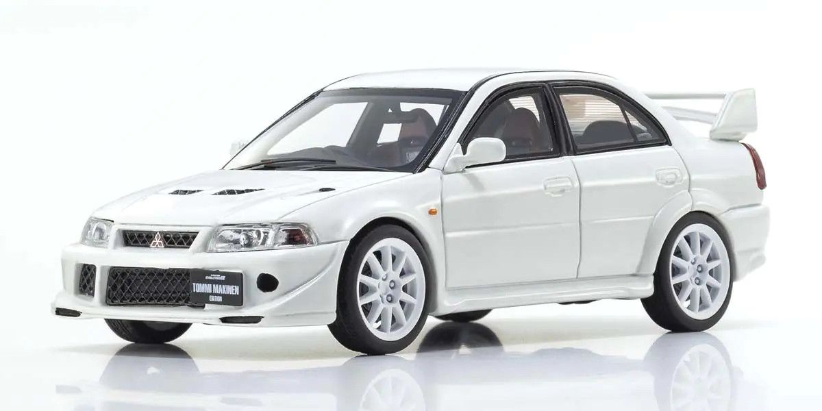Kyosho Diecast KSR43116W 1/43 Mitsubishi Lancer Evolution VI (White)
