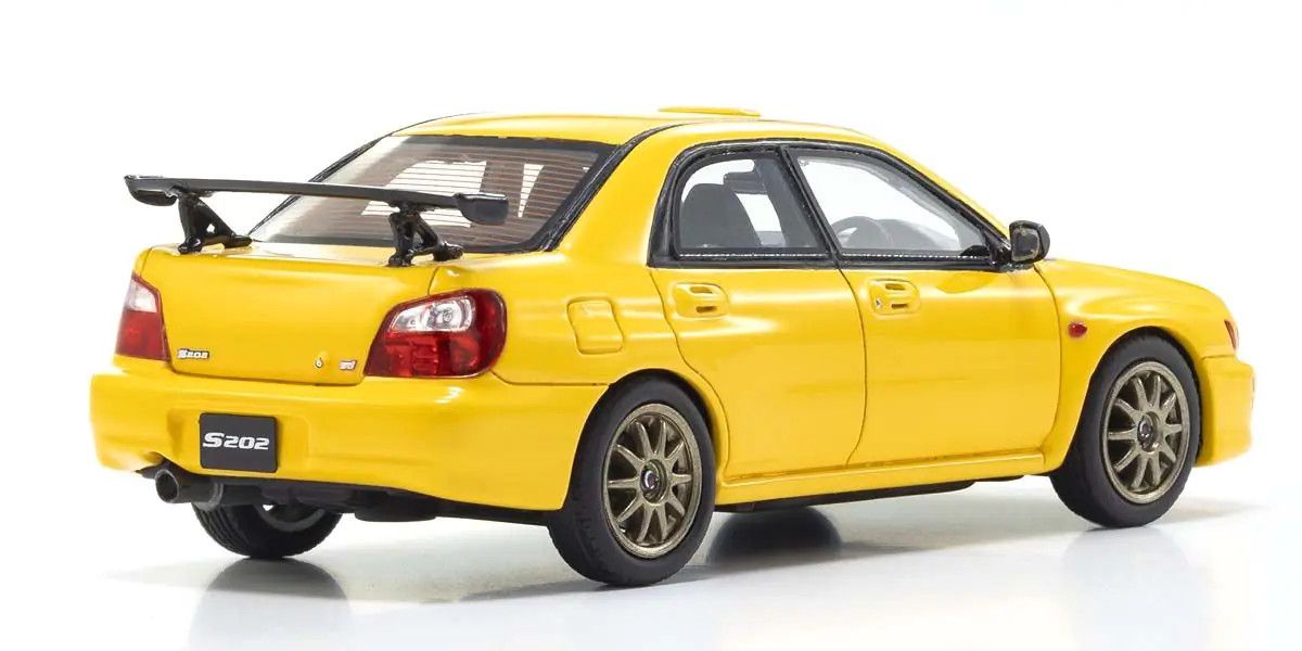 Kyosho Diecast KSR43118Y 1/43 Subaru Impreza S202 Yellow