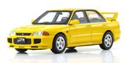 Kyosho Diecast KSR43120Y 1/43 Mitsubishi Lancer Evolution III Yellow