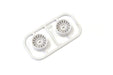 Kyosho MDH100W-W0 White Wheel W/Offset 0 for Mini-Z AWD (2 Pieces)