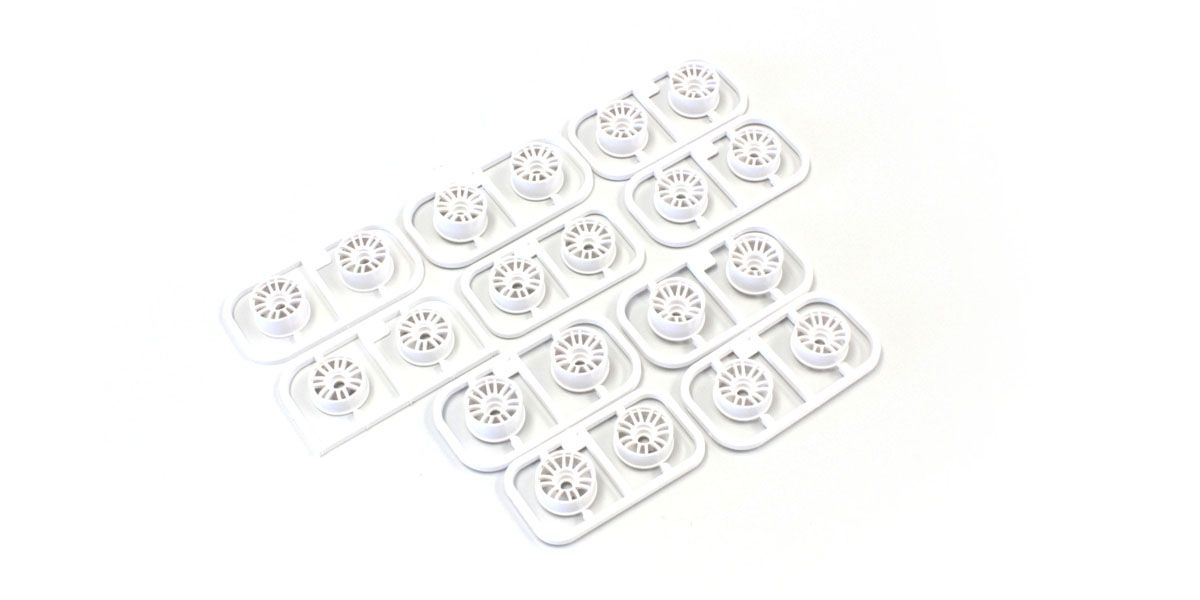 Kyosho MZH131W Multi Offset Wheel Set II Rays RE30 Styling - White (20 Pieces)