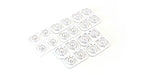 Kyosho MZH131W Multi Offset Wheel Set II Rays RE30 Styling - White (20 Pieces)