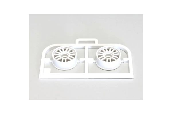 Kyosho MZH131W-N0B 0 Offset White Narrow Wheels for Mini-Z RWD (1 Pair)