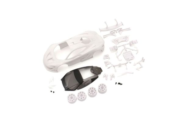 Kyosho MZN190 McLaren P1 GTR White Body Set with Wheels