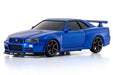Kyosho MZP460MB Mini-Z ASC MA-020 AWD Nissan Skyline GT-R V.spec II Nur (R34) Autoscale Body Metallic Blue