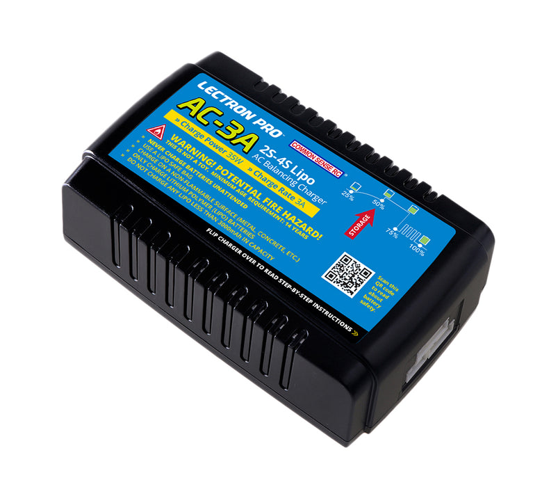 Lectron Pro AC-3A Compact Balancing Charger 2S-4S