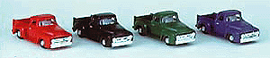Life-Like SceneMaster 1650 HO Scale Vintage 1950's Pickup Trucks