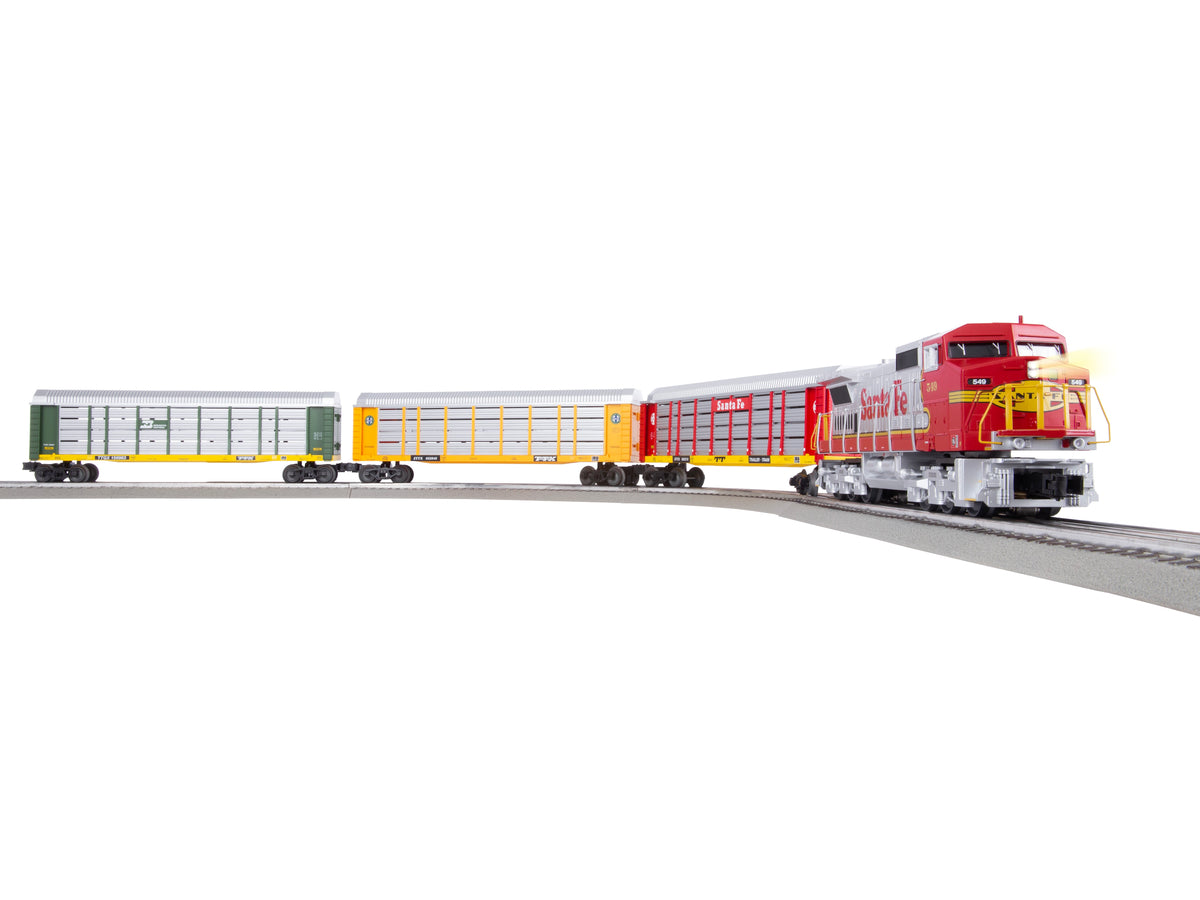 Lionel 2323030 O Gauge LionChief Santa Fe Autorack Model Train Set ...