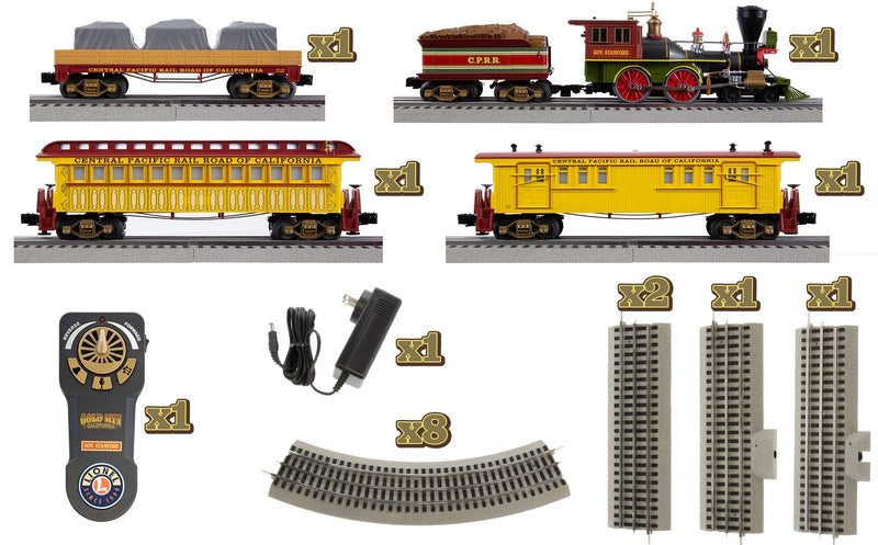 Lionel 2323130 O Gauge LionChief Gold Mountain Central Pacific Model Train Set