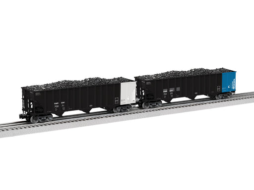Lionel 2326099 O Scale 100 Ton Open Hopper Rio Grande D&RGW 2 Pack C