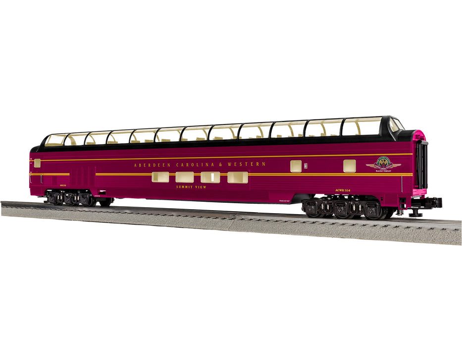 Lionel 2327390 O Scale 21" Dome Car Aberdeen Carolina & Western AC&W