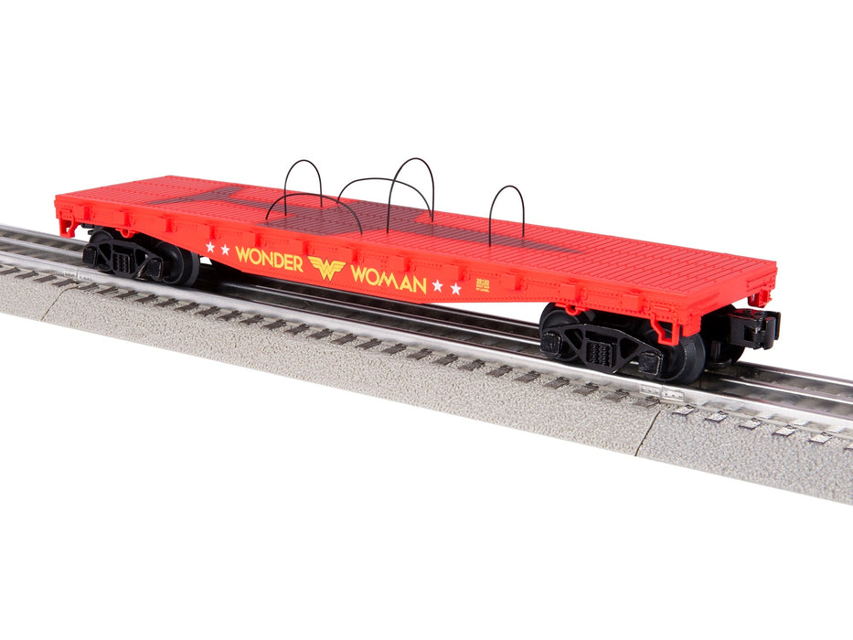 Lionel 2328120 O Gauge DC Comics Wonder Woman Invisible Jet Flatcar