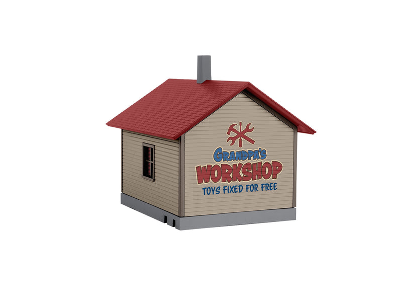 Lionel 2329140 O Gauge Grandpa's Workshop with Sounds (Plug-Expand-Play)