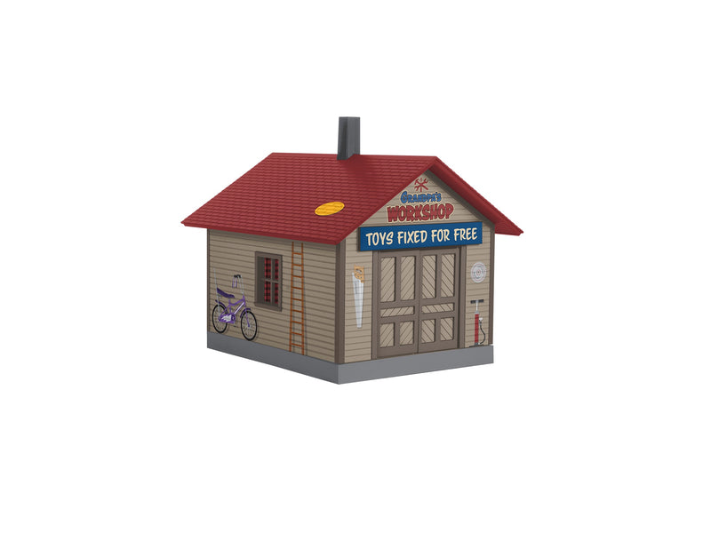 Lionel 2329140 O Gauge Grandpa's Workshop with Sounds (Plug-Expand-Play)