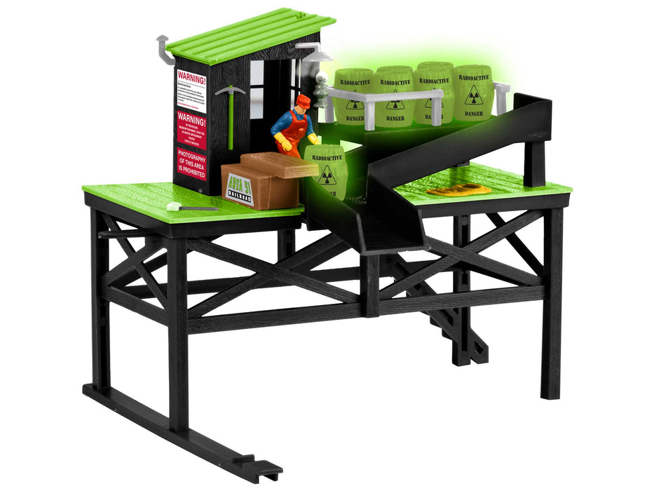 Lionel 2329230 O Gauge Area 51 Hazardous Materials Barrel Loader