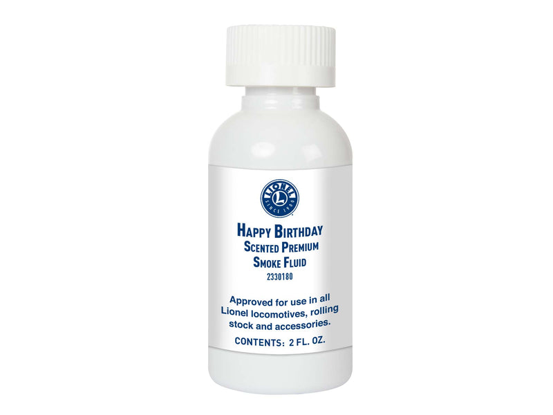Lionel 2330180 Happy Birthday Multi-Scale Premium Scented Smoke Fluid 2oz