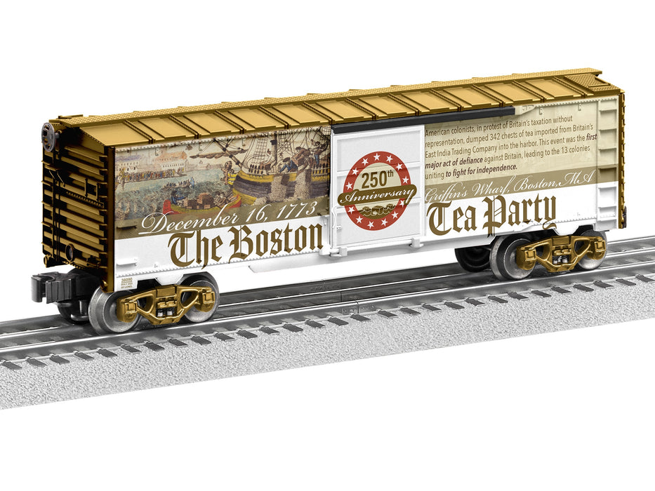 Lionel 2338090 O Gauge American History Boston Tea Party 250th Anniversary Boxcar