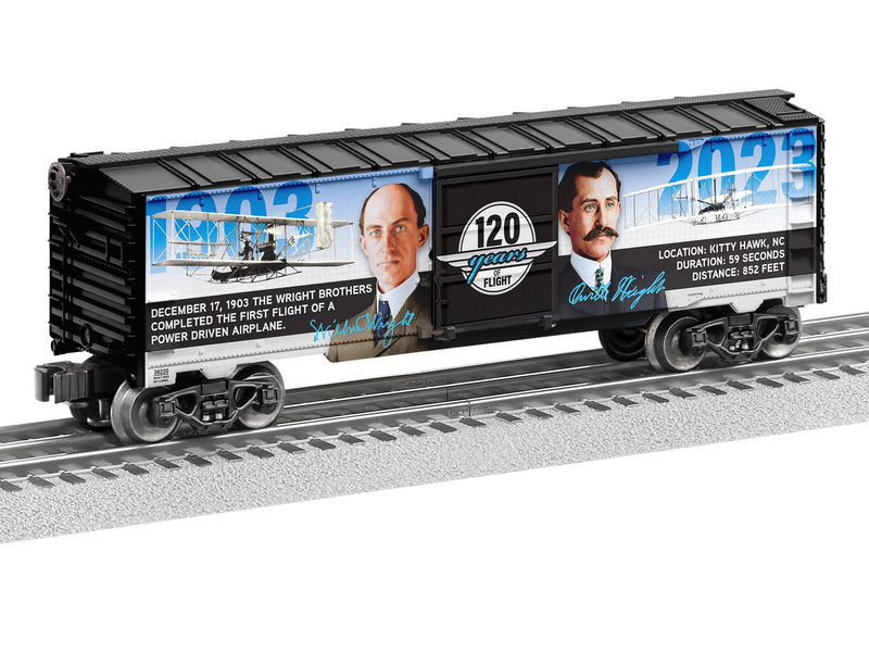Lionel 2338220 O Gauge American History Wright Brothers 120th Anniversary Boxcar