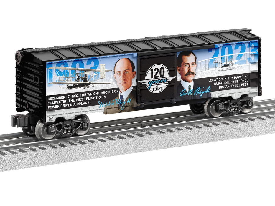 Lionel 2338220 O Gauge American History Wright Brothers 120th Anniversary Boxcar