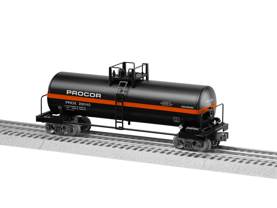 Lionel 2343052 Standard O Gauge Unibody Tank Car Procor PROX 28040