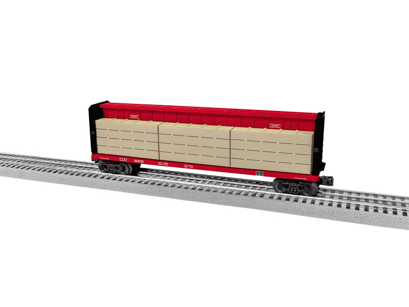 Lionel 2343071 Standard O Gauge Centerbeam Flatcar CSXT 600700
