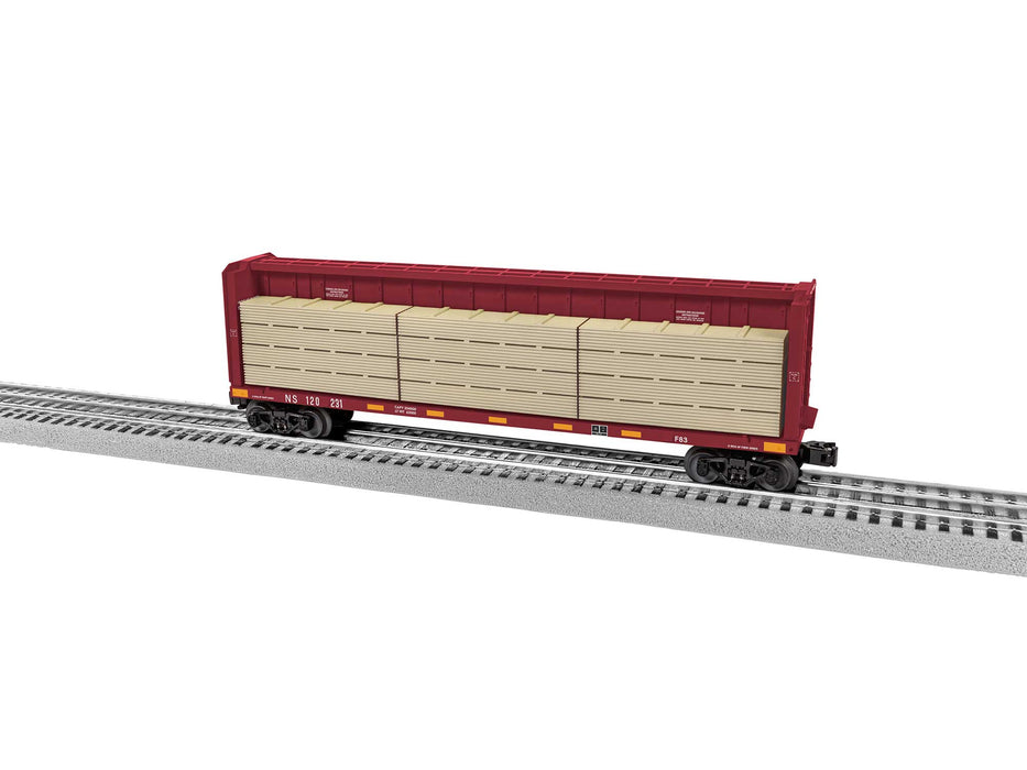 Lionel 2343082 Standard O Gauge Centerbeam Flatcar Norfolk Southern NS 120231