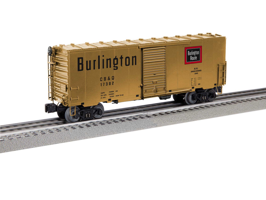 Lionel 2426020 O Scale 40' PS-1 Boxcar with Freightsounds Burlington CB&Q 17302