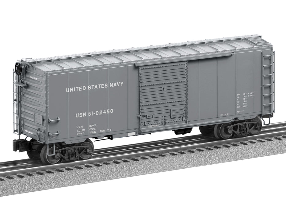 Lionel 2426110 O Scale 40' PS-1 Boxcar with PatriotSounds US NAVY USN 61-02450