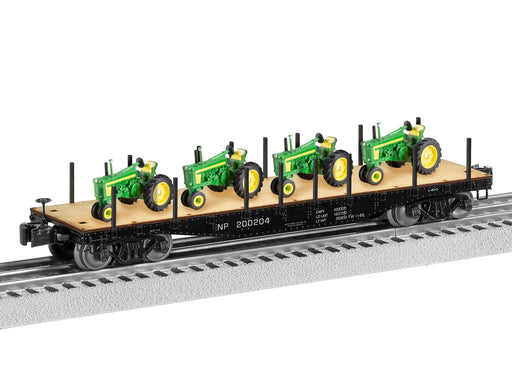 Lionel 2426160 O Gauge 40' Flat Car NP 200204 with John Deere Tractor Load