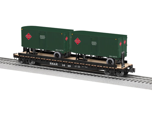 Lionel 2426730 O Gauge 50' TOFC Flatcar with Trailers REA 1649