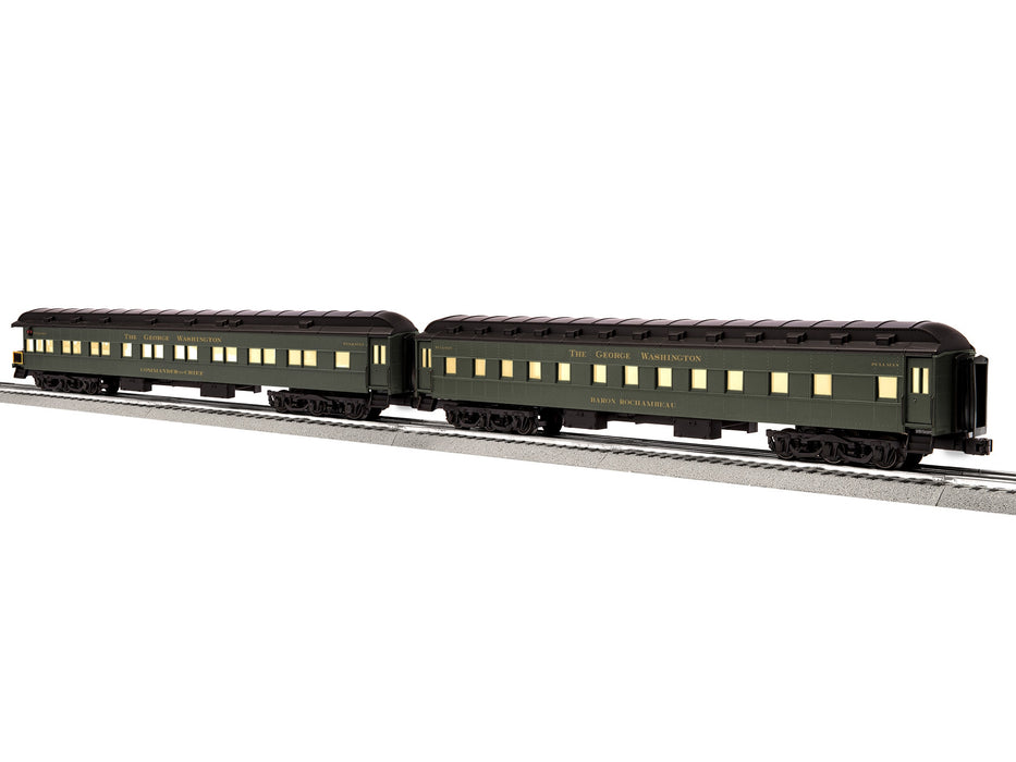 Lionel 2427030 O Gauge 18" Passenger Car George Washington C&O (2 Pack C)
